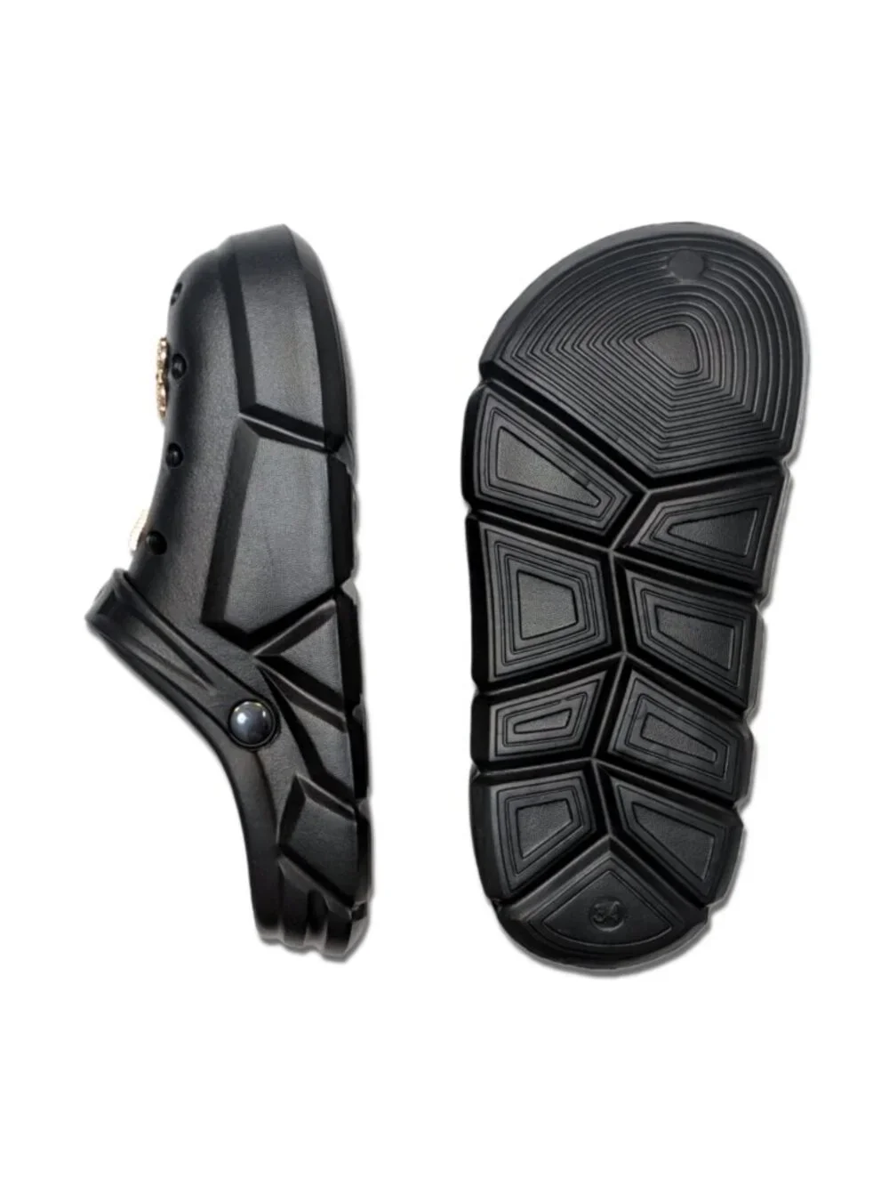 GIRL'S BLACK CLOGS - Accessories Included, Little & Big Kids' (C11-J4)